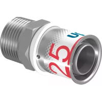 Пресс-фитинги Uponor S-Press PLUS Штуцер внеш. резьба 25-1"НР Пресс-фитинги Uponor S-Press PLUS Штуцер внеш. резьба 25-1"НР
