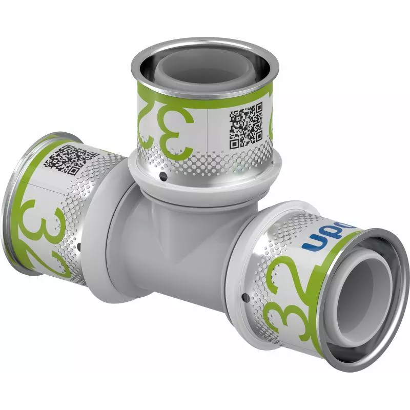 Пресс-фитинги Uponor S-Press PLUS Тройник равнопроходной PPSU 32-32-32