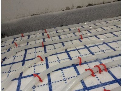Installation of a warm water floor in a private house in the Kyiv region
