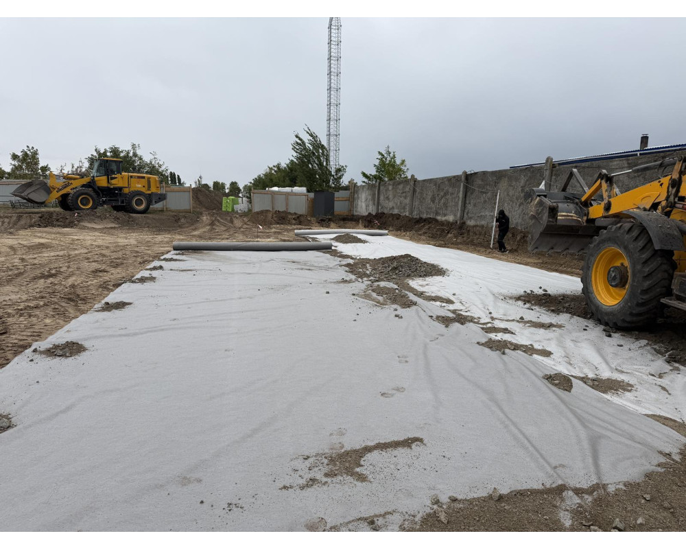 Fibertex F-30 geotextile 5000 m² – reinforcement and stabilization of the base, Cherkasy region