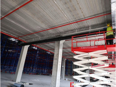 Noise insulation of engineering systems of the logistics complex