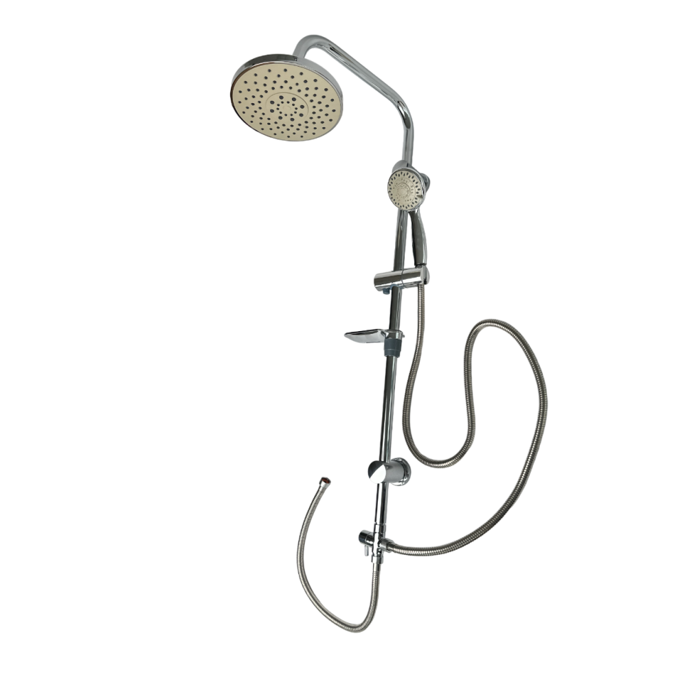 Душова система ISTANBUL ROBOT з верхнім душем на один режим та ручною лійкою на три режими Душова система ISTANBUL ROBOT з верхнім душем на один режим та ручною лійкою на три режими