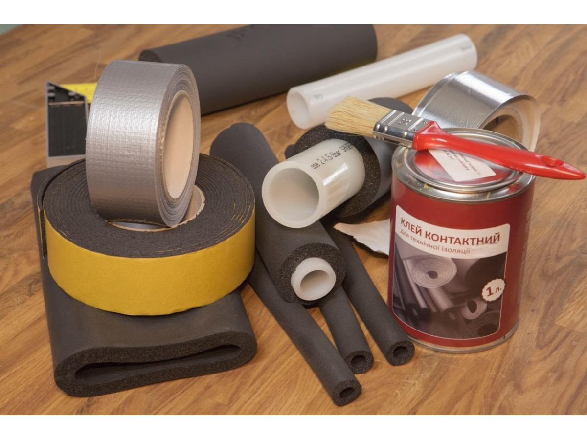 Правильне використання клею при монтажі каучукової ізоляції