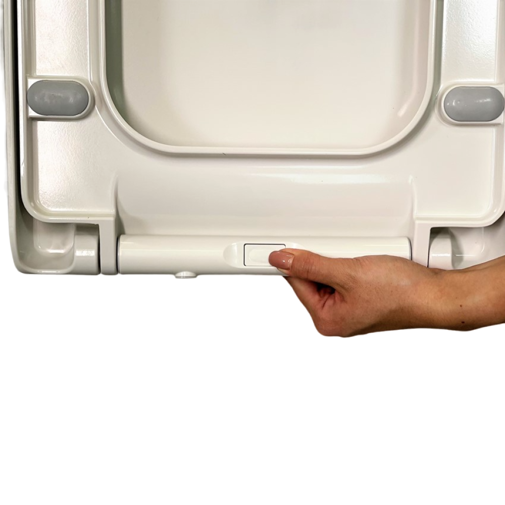 Крышка для унитаза из дюропласта Arya 0403, Прямоугольное сиденье унитазное с антибактериальным покрытием Крышка для унитаза из дюропласта Arya 0403, Прямоугольное сиденье унитазное с антибактериальным покрытием