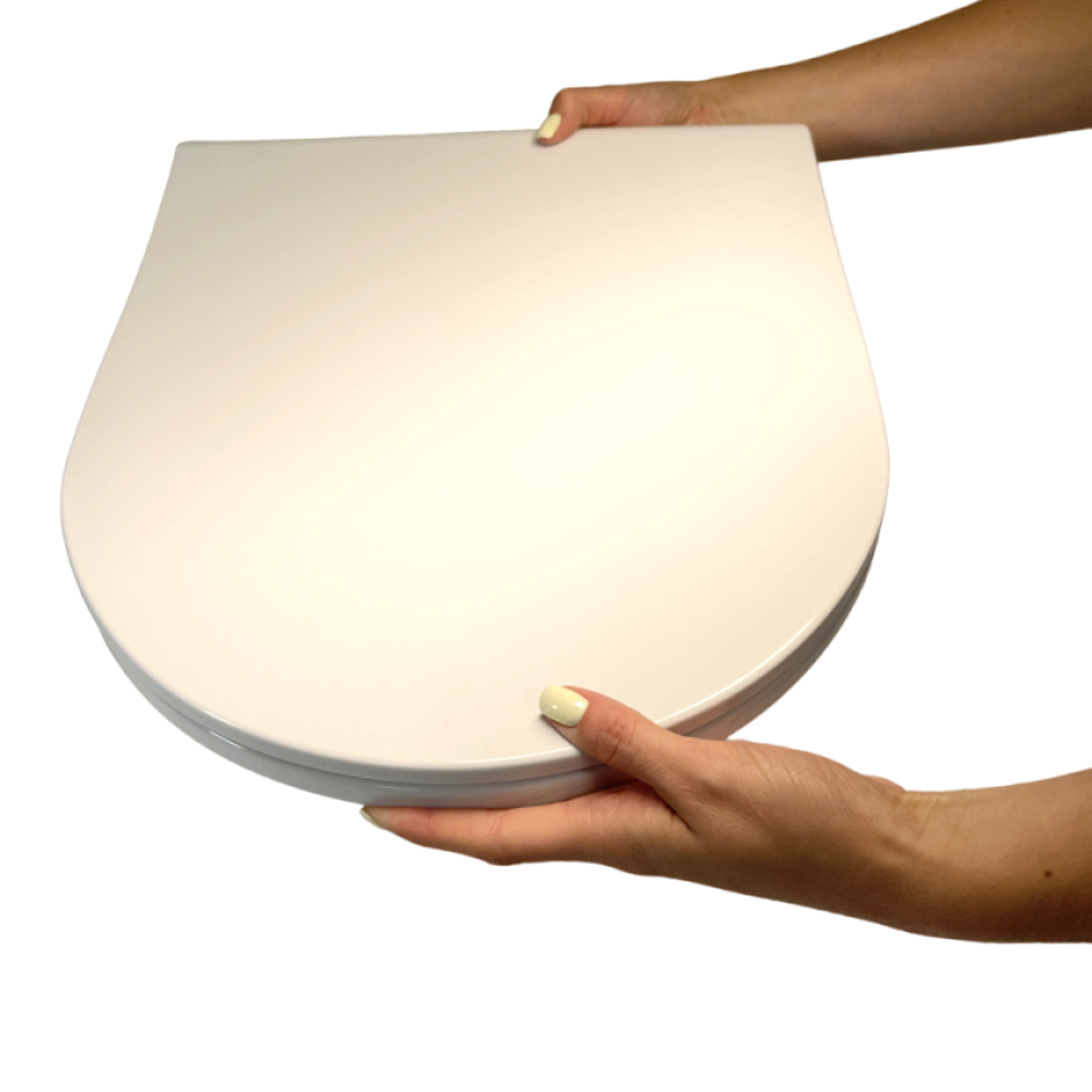 Сиденье для унитаза из дюропласта с крышкой с микролифтом Neva 0407, Крышка для унитаза усиленный материал Сиденье для унитаза из дюропласта с крышкой с микролифтом Neva 0407, Крышка для унитаза усиленный материал