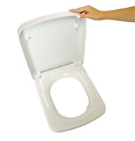 Кришка для унітазу дюропластова Jota 0413, Прямокутне сидіння для унітазу з антибактеріальним покриттям