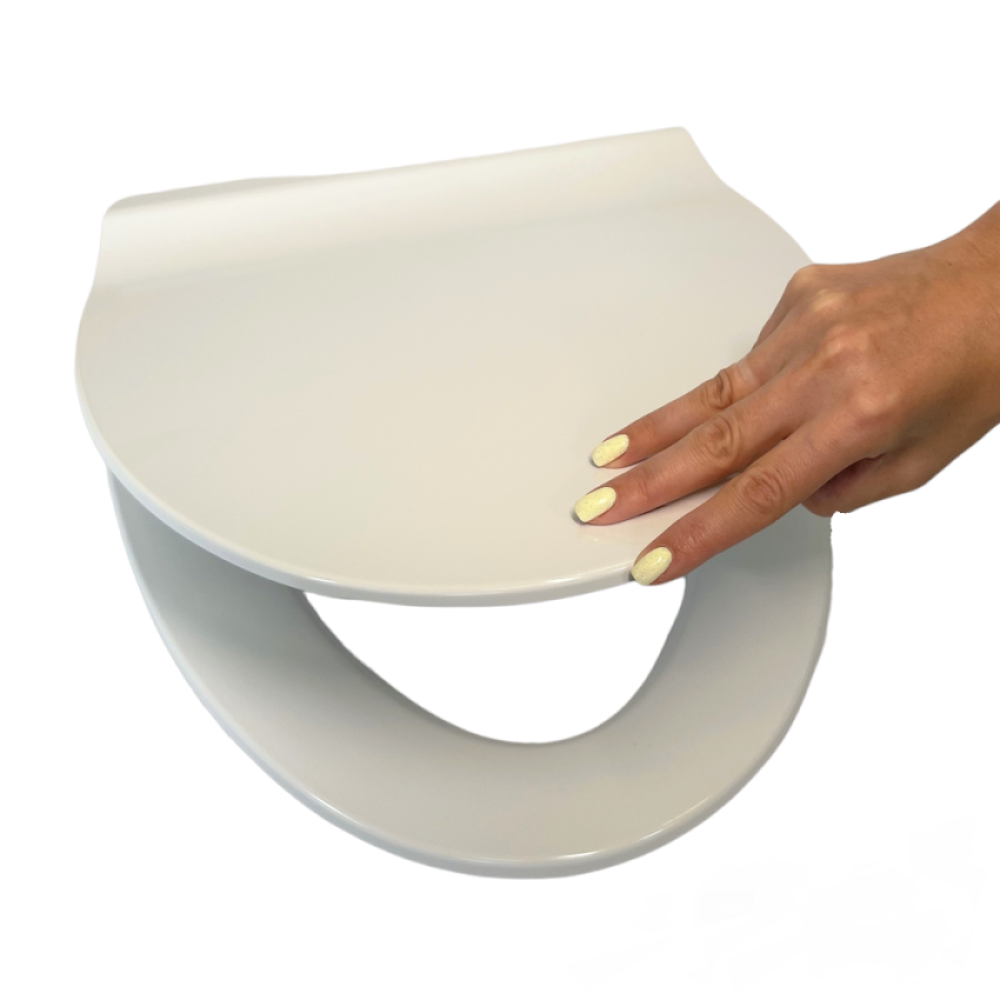 Туалетное сиденье с микролифтом из дюропласта Mole 0415, Прочное сиденье для унитаза овальной формы Туалетное сиденье с микролифтом из дюропласта Mole 0415, Прочное сиденье для унитаза овальной формы