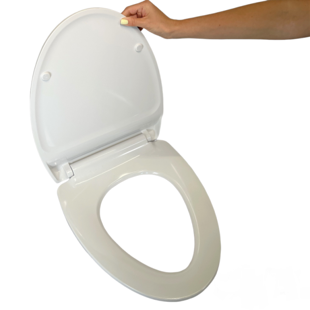 Туалетное сиденье с микролифтом из дюропласта Mole 0415, Прочное сиденье для унитаза овальной формы Туалетное сиденье с микролифтом из дюропласта Mole 0415, Прочное сиденье для унитаза овальной формы