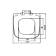 Сиденье для унитаза из дюропласта с крышкой с микролифтом Evo 0417, Прямоугольное туалетное сиденье Сиденье для унитаза из дюропласта с крышкой с микролифтом Evo 0417, Прямоугольное туалетное сиденье