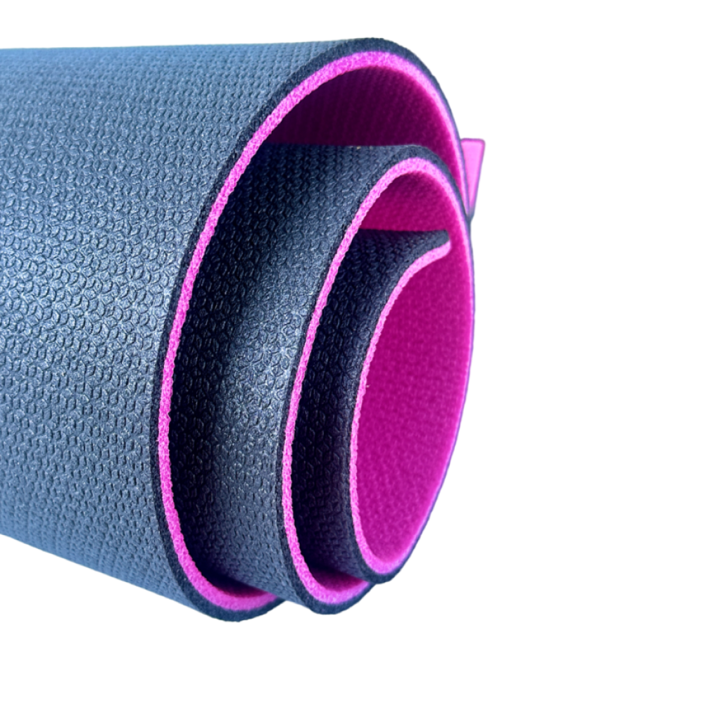 Каремат двошаровий рожевий-чорний 180х60см, товщина 10мм Каремат двошаровий рожевий-чорний 180х60см, товщина 10мм