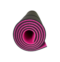 Каремат двухслойный розовый-черный 180х60см, толщина 10мм.