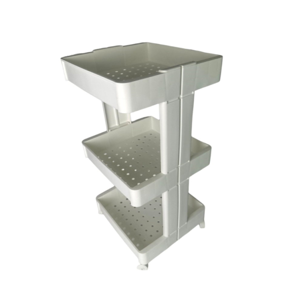 Полка-органайзер трехъярусная большая пластиковая, полка-этажка напольная на три яруса. Полка-органайзер трехъярусная большая пластиковая, полка-этажка напольная на три яруса.