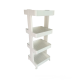 Полка-органайзер четырехъярусная пластиковая, полка этажерка напольная на четыре яруса Полка-органайзер четырехъярусная пластиковая, полка этажерка напольная на четыре яруса