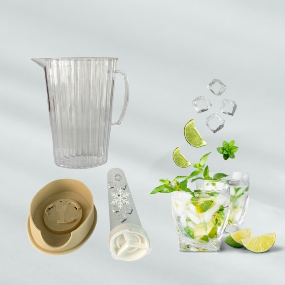 Глечик для напоїв з охолоджуючою трубкою 2,1л, кувшин для напоїв з охолоджуючою трубкою 2,1л Глечик для напоїв з охолоджуючою трубкою 2,1л, кувшин для напоїв з охолоджуючою трубкою 2,1л