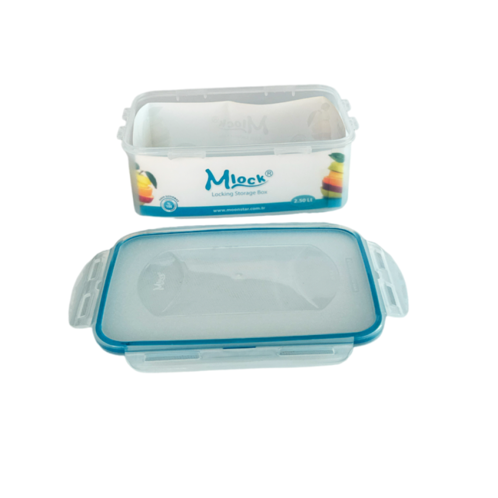 Контейнер пластиковий харчовий з кришкою Mlock 2,5л Контейнер пластиковий харчовий з кришкою Mlock 2,5л