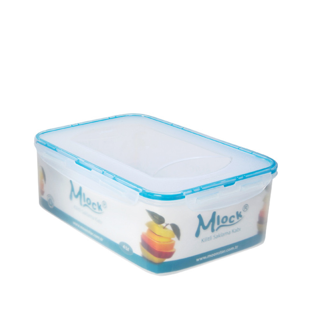 Контейнер пластиковый пищевой с крышкой Mlock 4л Контейнер пластиковый пищевой с крышкой Mlock 4л