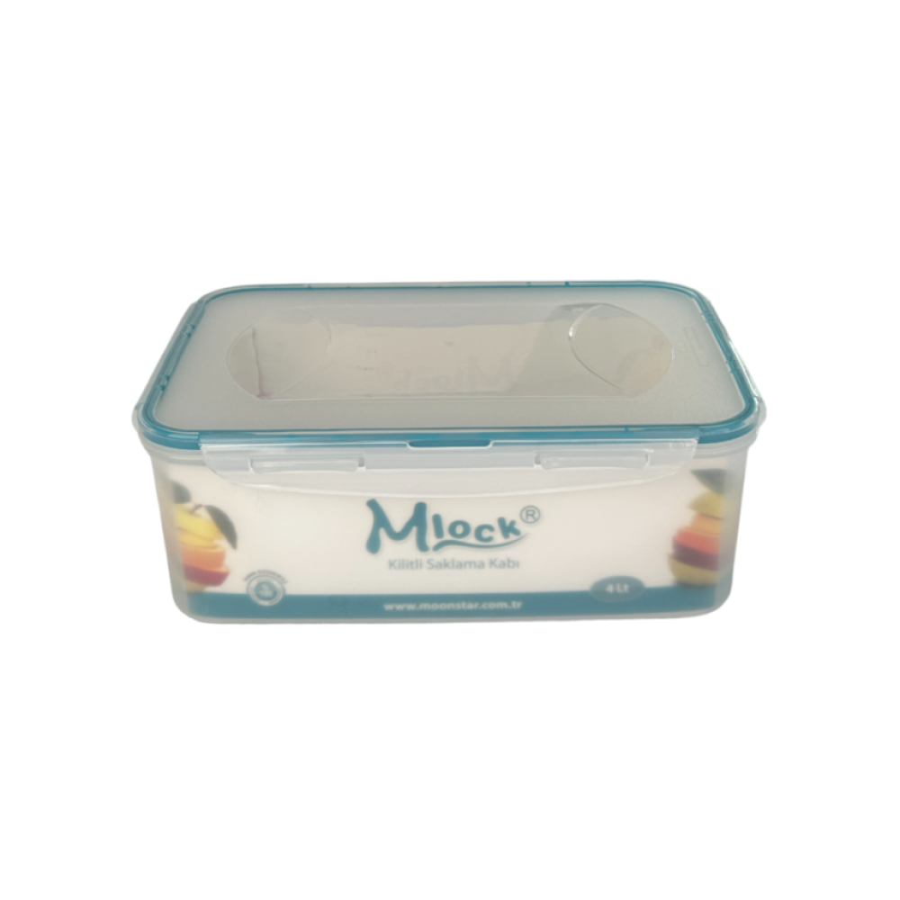 Контейнер пластиковый пищевой с крышкой Mlock 4л Контейнер пластиковый пищевой с крышкой Mlock 4л