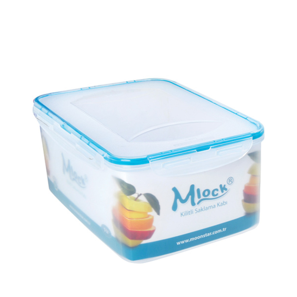Контейнер пластиковый пищевой с крышкой Mlock 5л Контейнер пластиковый пищевой с крышкой Mlock 5л