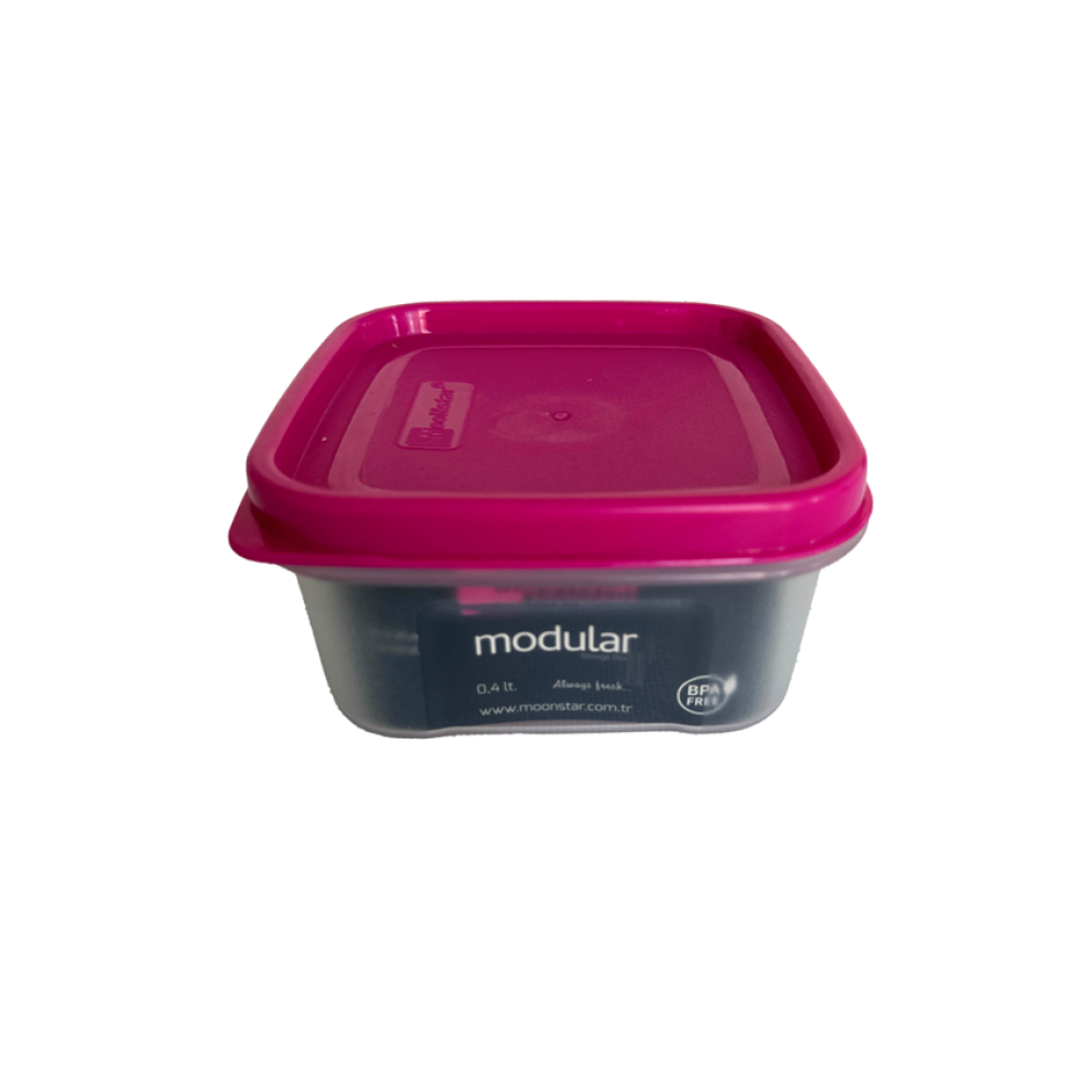 Контейнер пластиковый пищевой с крышкой Modular 0,4л Контейнер пластиковый пищевой с крышкой Modular 0,4л