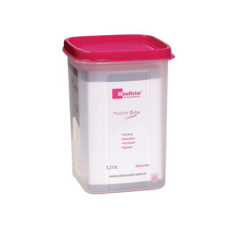 Контейнер пластиковый пищевой с крышкой Modular 1,25л