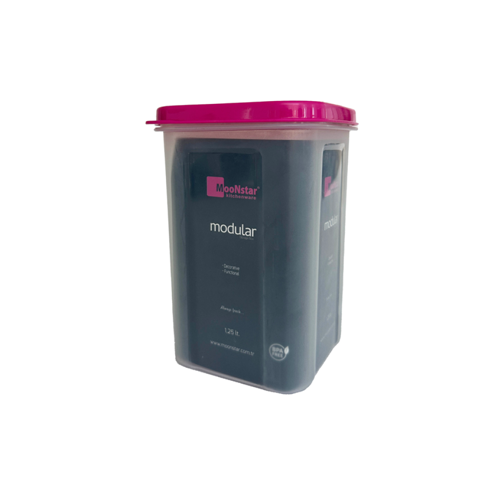 Контейнер пластиковый пищевой с крышкой Modular 1,25л Контейнер пластиковый пищевой с крышкой Modular 1,25л