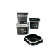 Набор акриловых контейнеров Smart 3шт с крышкой черного цвета (0,5л + 0,5л + 1л) Набор акриловых контейнеров Smart 3шт с крышкой черного цвета (0,5л + 0,5л + 1л)