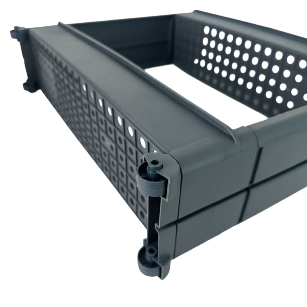 Полка-органайзер двухъярусная на колесах пластиковая, полка-этажка напольная Полка-органайзер двухъярусная на колесах пластиковая, полка-этажка напольная