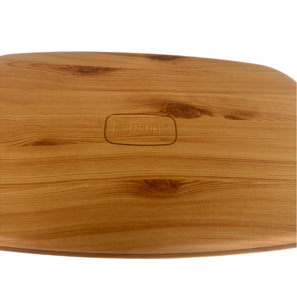 Хлібниця біла з бамбуковою кришкою 23х42х21см Хлібниця біла з бамбуковою кришкою 23х42х21см