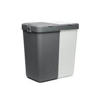 Кошик для білизни подвійний 40+40л, корзина для сортування брудної білизни 40+40л Кошик для білизни подвійний 40+40л, корзина для сортування брудної білизни 40+40л