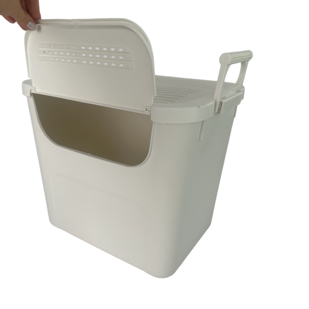 Органайзер с крышкой на 30л универсальный пластиковый белый Органайзер с крышкой на 30л универсальный пластиковый белый