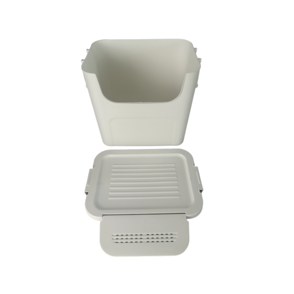 Органайзер с крышкой на 30л универсальный пластиковый белый Органайзер с крышкой на 30л универсальный пластиковый белый