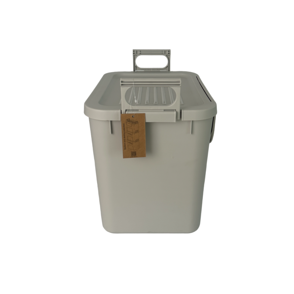 Органайзер с крышкой на 30л универсальный пластиковый серый Органайзер с крышкой на 30л универсальный пластиковый серый