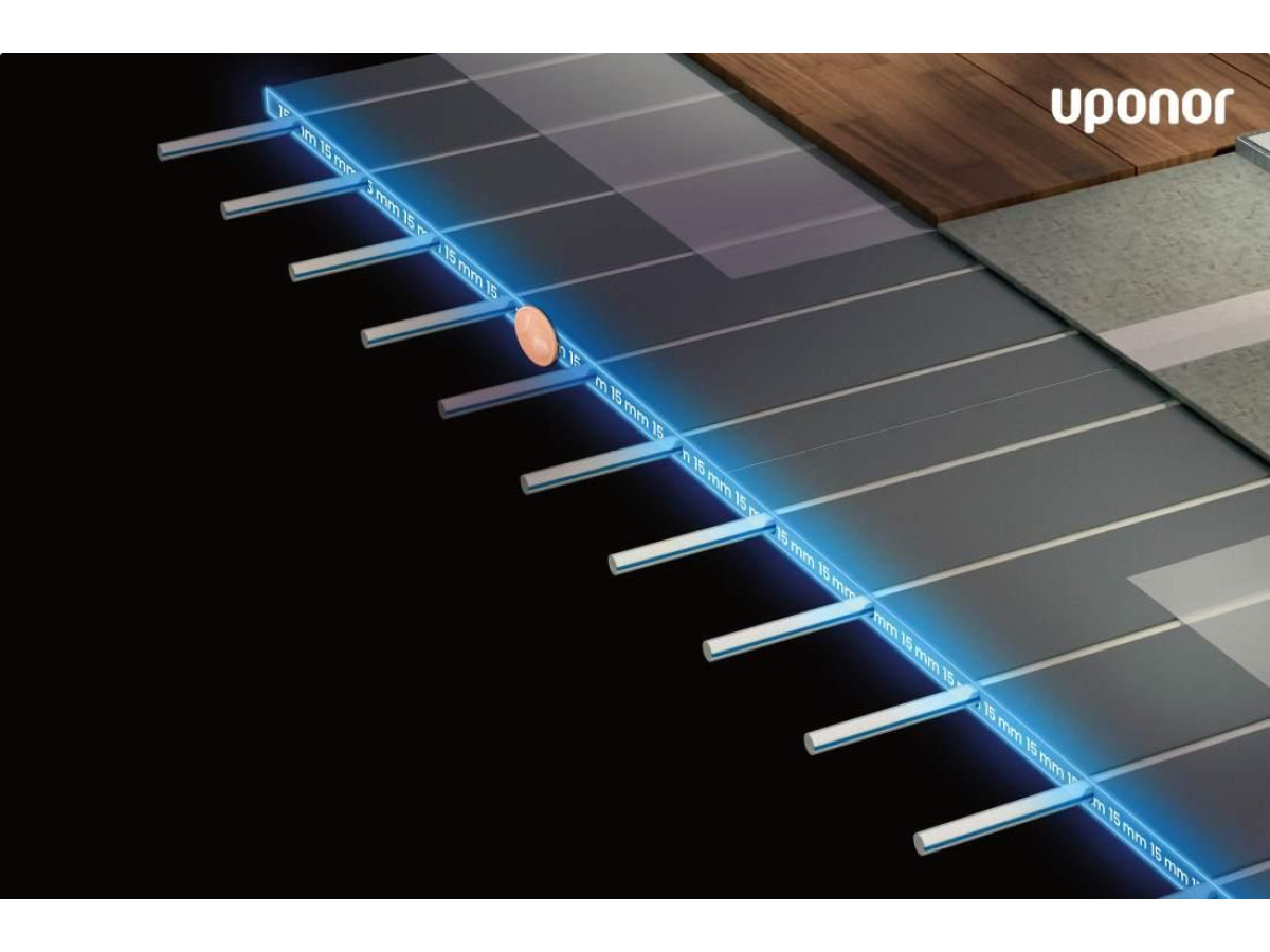 Пол с подогревом в тонкой сухой конструкции