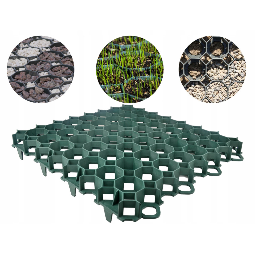 Газонна решітка Stella Green SG-1 G 465х465х40 мм (1м2 - 4,63 шт) для облаштування території Газонна решітка Stella Green SG-1 G 465х465х40 мм (1м2 - 4,63 шт) для облаштування території