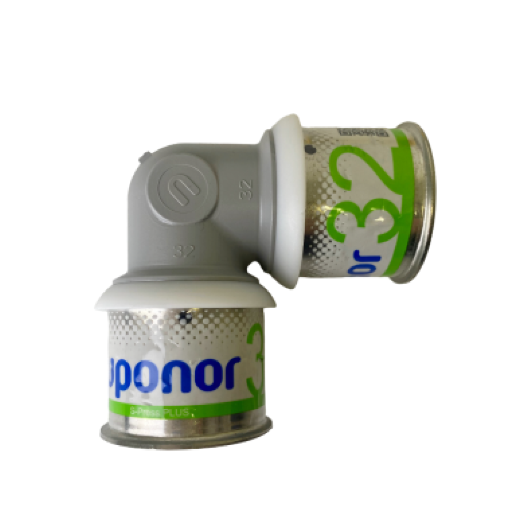 Прес-фітинги Uponor S-Press PLUS Коліно 90° PPSU 32-32