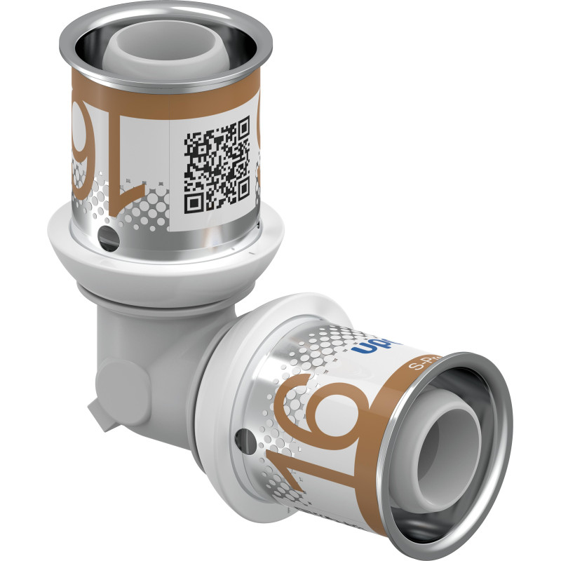 Прес-фітинги Uponor S-Press PLUS Коліно 90° PPSU 16-16