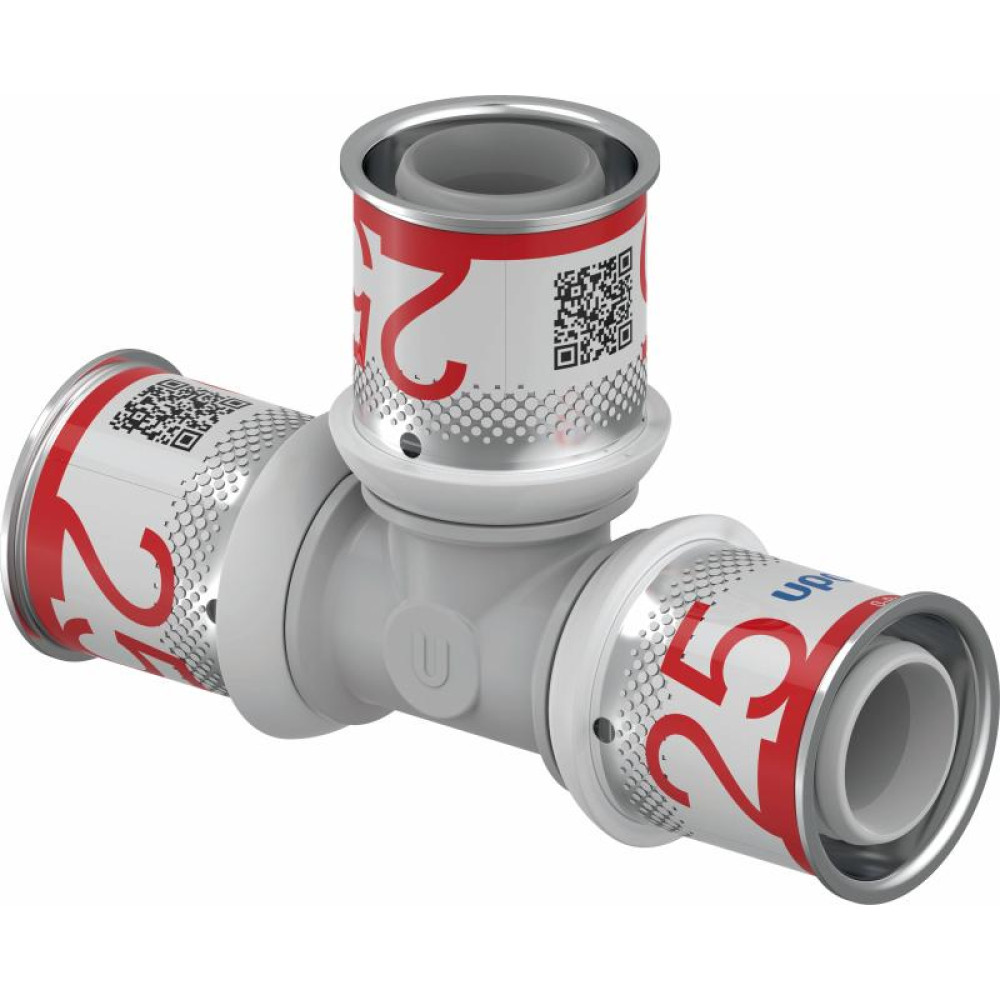 Прес-фітинги Uponor S-Press PLUS Трійник рівнопрохідний PPSU 25-25-25