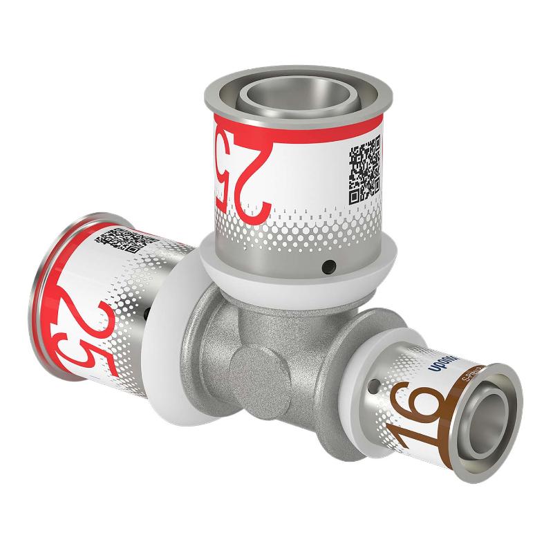 Трійник Uponor S-Press PLUS  редукційний латунний 25-25-16
