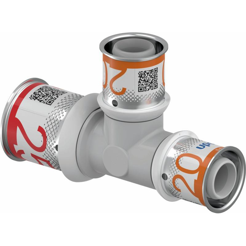 Прес-фітинги Uponor S-Press PLUS Трійник редукційний PPSU 25-20-20