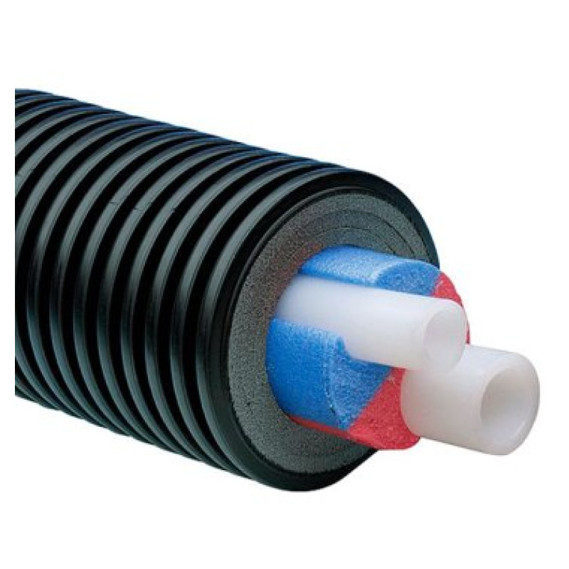 Труба Uponor Ecoflex Varia в бухті 6 бар Twin 2x50x4,6/175