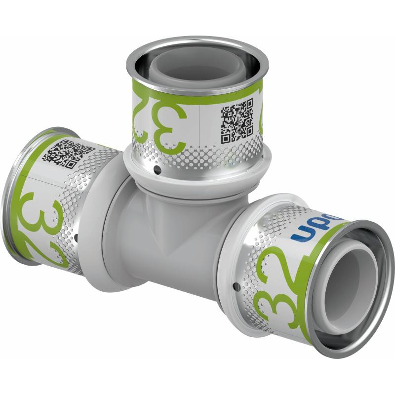 Прес-фітинги Uponor S-Press PLUS Трійник рівнопрохідний PPSU 32-32-32