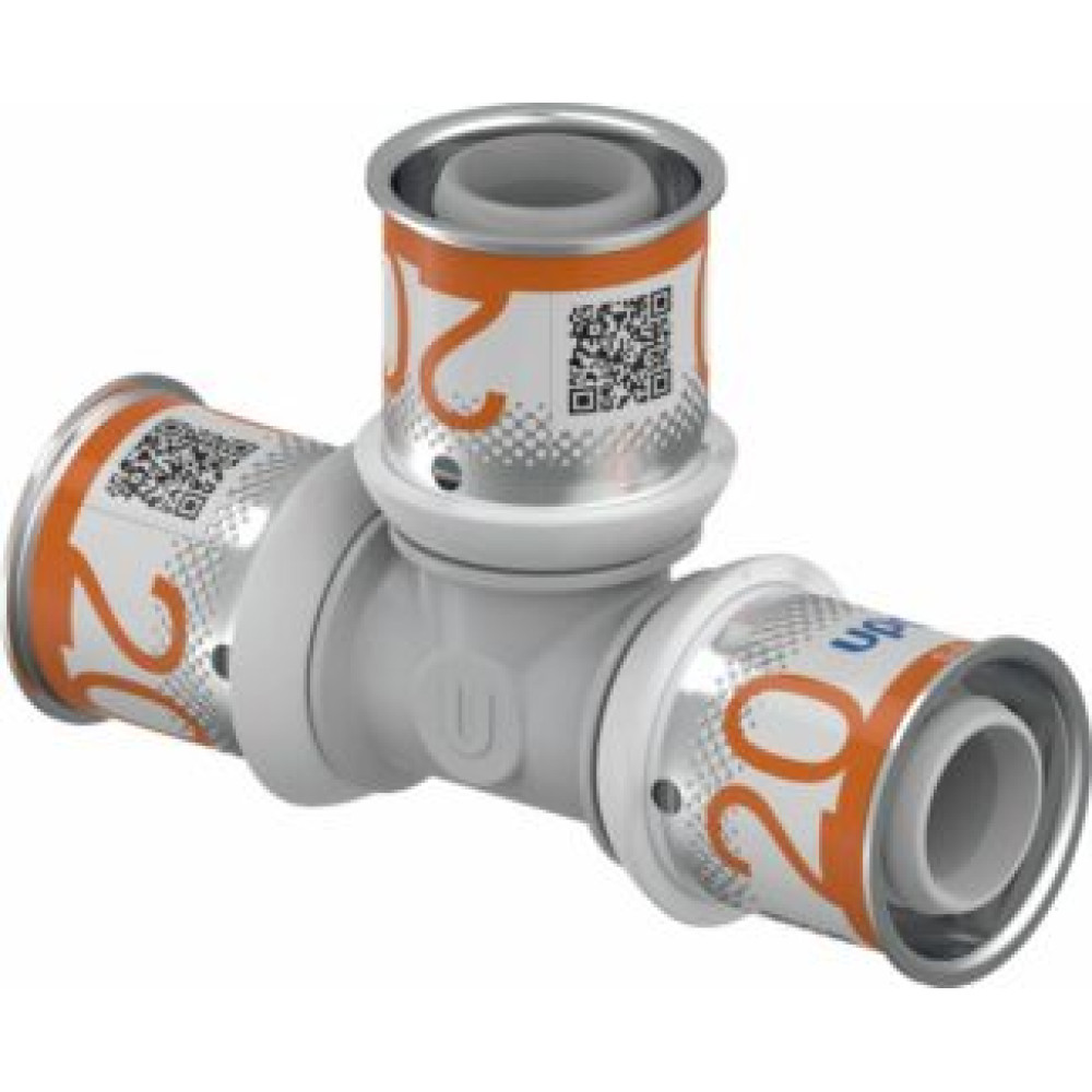Прес-фітинги Uponor S-Press PLUS Трійник рівнопрохідний PPSU 20-20-20