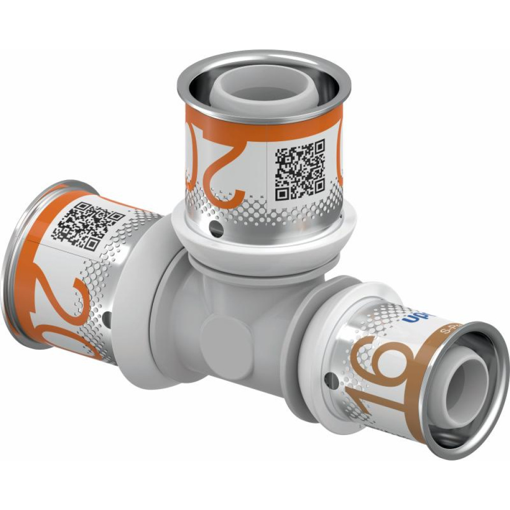 Прес-фітинги Uponor S-Press PLUS Трійник редукційний PPSU 20-20-16