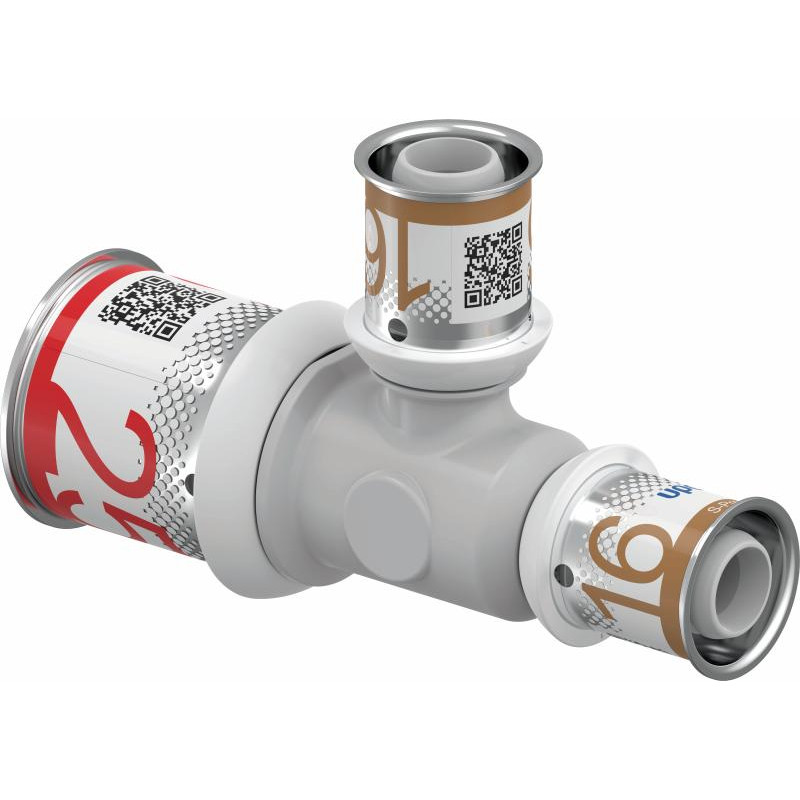 Прес-фітинги Uponor S-Press PLUS Трійник редукційний PPSU 25-16-16