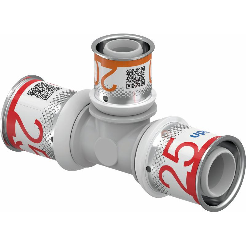 Прес-фітинги Uponor S-Press PLUS Трійник редукційний PPSU 25-20-25