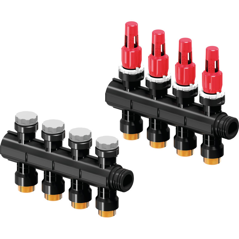 Модульний пласт. колектор Uponor Vario PLUS FM 4X 3/4 Euro
