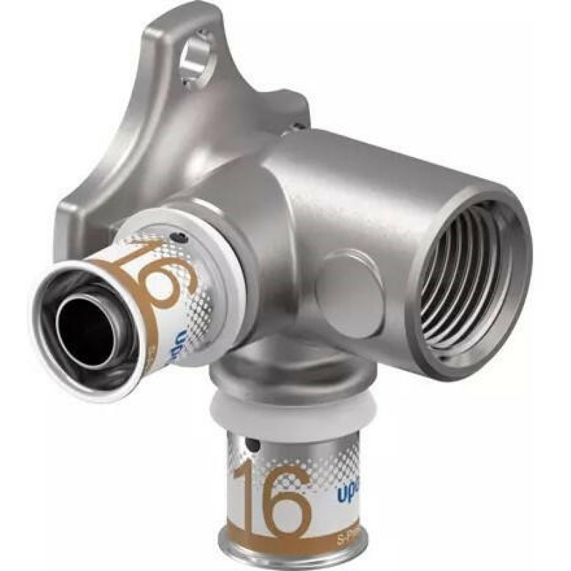 Водорозетка проточна Uponor S-Press PLUS 90° довга long 16-Rp1/2