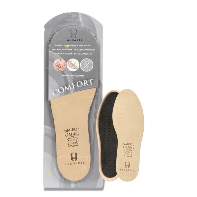 Устілки шкіряні латексні антибактеріальні COMFORT (45-46 розмір)