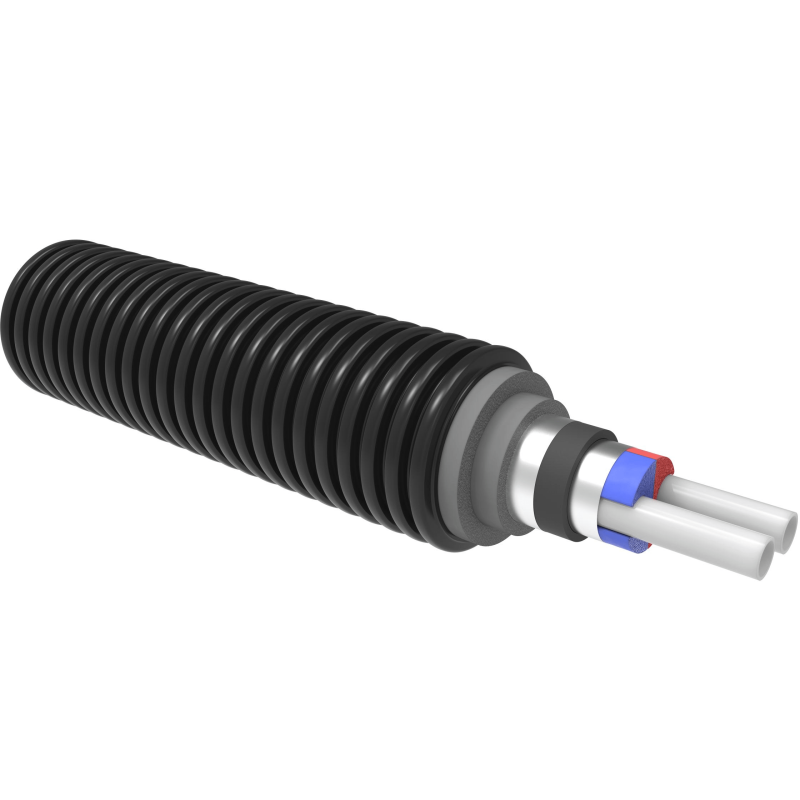 Труба Uponor Ecoflex VIP Thermo в бухті 6 бар Twin 2x32x2,9/140