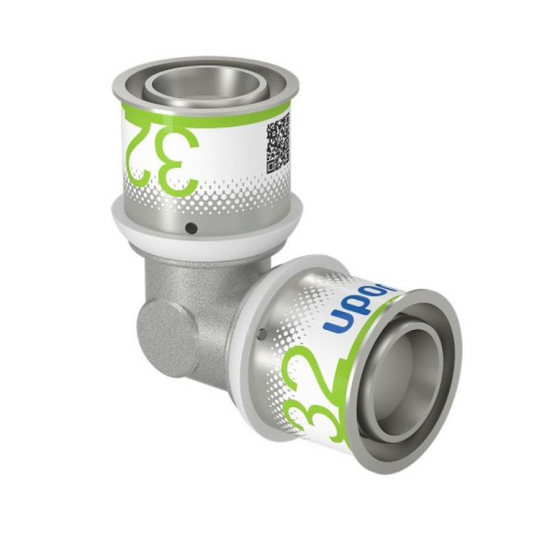 Коліно Uponor S-Press PLUS 90° латунне 32-32